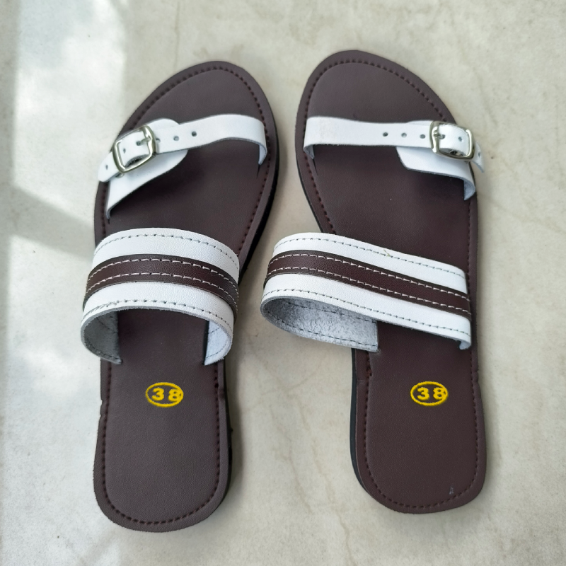 Women's Shoes Sandals Leather ladies Flats Sandals New Flat-soled ladies Sandals Large Size Women Shoes Flat Sandals Retro Girls Simple Open Shoes for Ladies