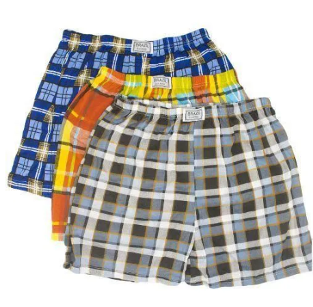 6PCS Premium Pure Cotton Men’s Checked Boxers – Adult size ,Ultra-Soft, Breathable Plaid Underwear for Everyday Comfort