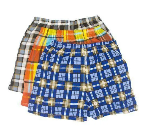 6PCS Premium Pure Cotton Men’s Checked Boxers – Adult size ,Ultra-Soft, Breathable Plaid Underwear for Everyday Comfort