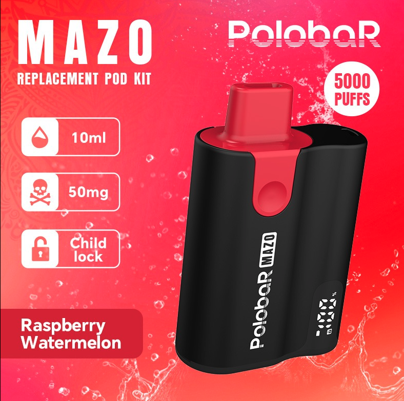 POLOBAR MAZO Starter Kit | 5000 Puffs Disposable Vape | Mesh Coil Tech & Type-C Rechargeable