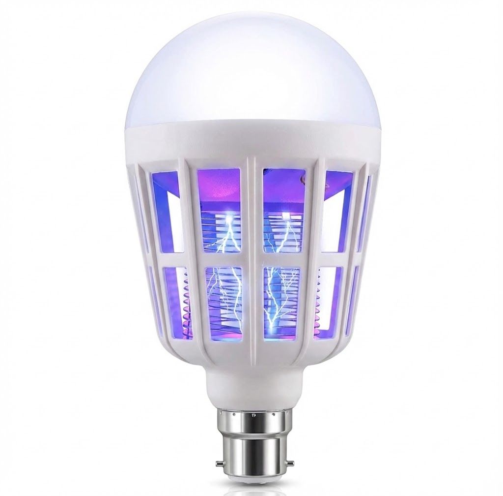 dual-purpose 2-in-1 Mosquito Killer & LED Bulb – 15W Energy Saving Insect Zapper for Home Pest Control