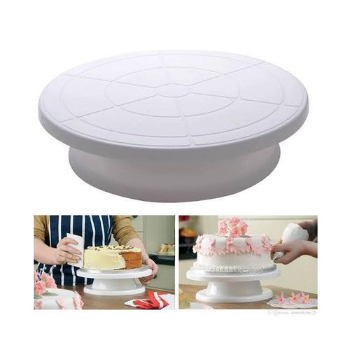 🎂 Round Easy Rotate Cake Stand – 28 cm Rotating Cake Decorating Turntable