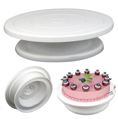 🎂 Round Easy Rotate Cake Stand – 28 cm Rotating Cake Decorating Turntable