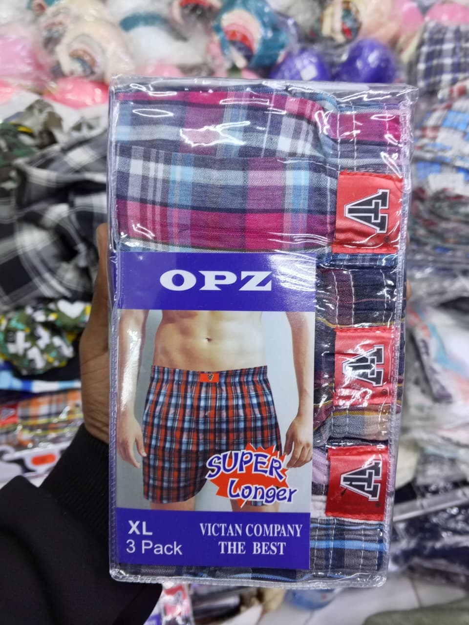 3pcs  Quality Cotton Men's Checked Boxer Short Premium Comfort: Crafted from breathable, high-quality fabric designed for all-day wear and maximum airflow.