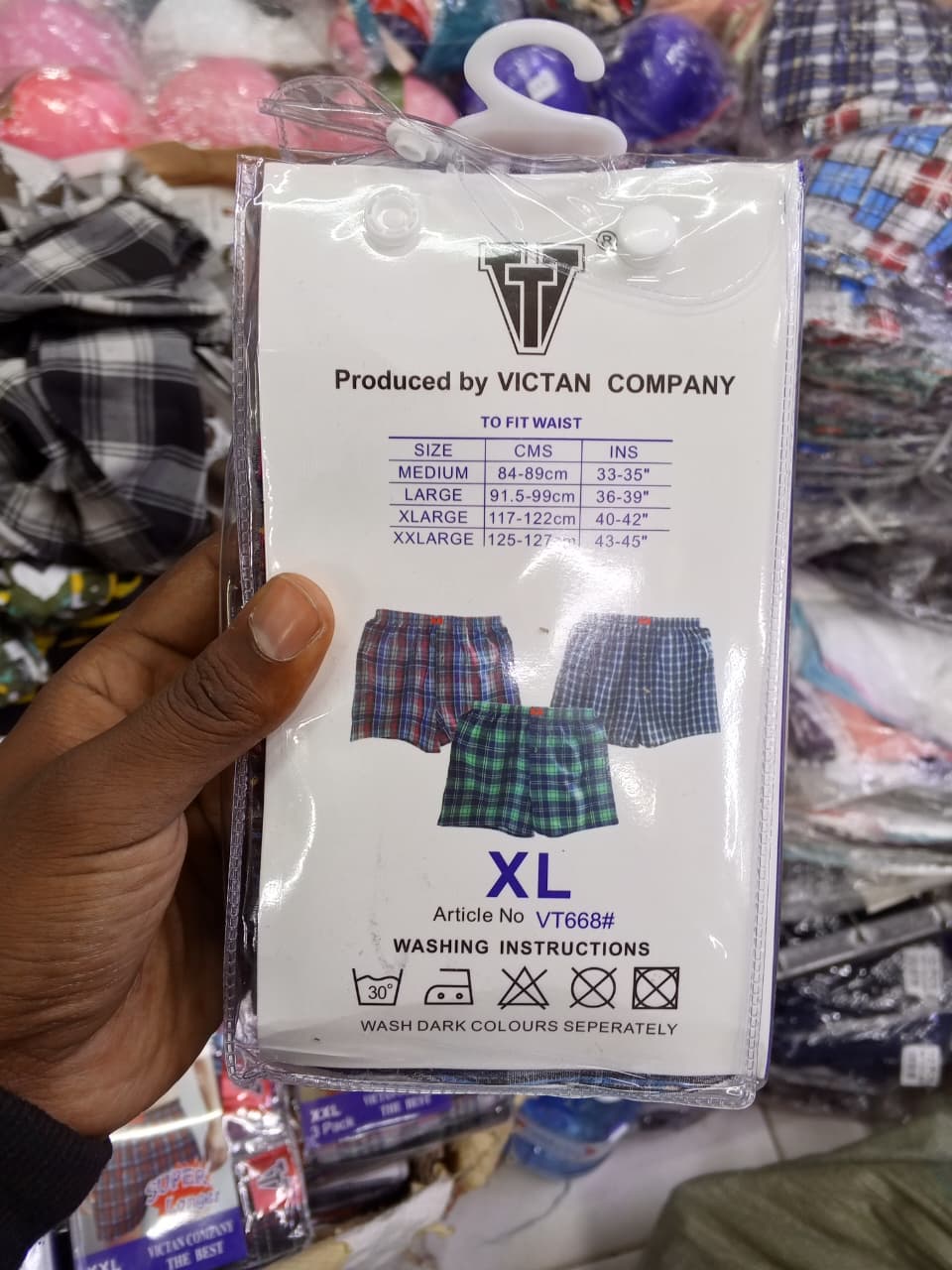 3pcs  Quality Cotton Men's Checked Boxer Short Premium Comfort: Crafted from breathable, high-quality fabric designed for all-day wear and maximum airflow.