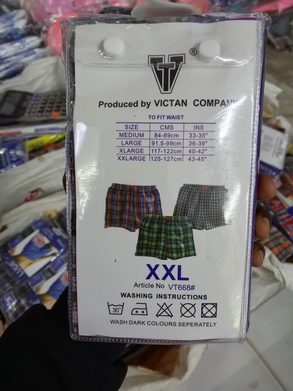 3pcs  Quality Cotton Men's Checked Boxer Short Premium Comfort: Crafted from breathable, high-quality fabric designed for all-day wear and maximum airflow.