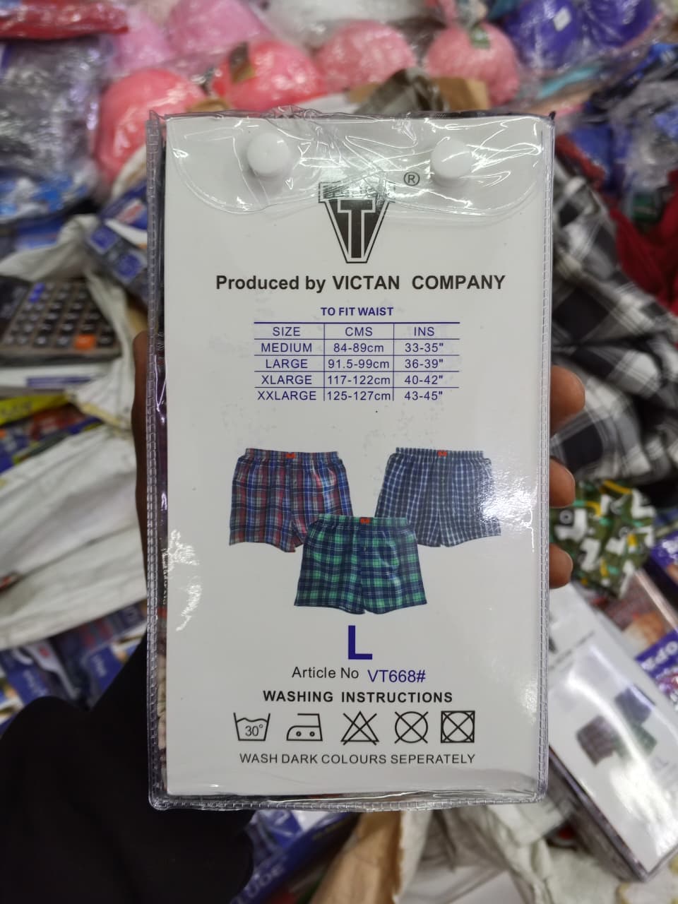3pcs  Quality Cotton Men's Checked Boxer Short Premium Comfort: Crafted from breathable, high-quality fabric designed for all-day wear and maximum airflow.