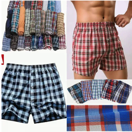 3pcs  Quality Cotton Men's Checked Boxer Short Premium Comfort: Crafted from breathable, high-quality fabric designed for all-day wear and maximum airflow.