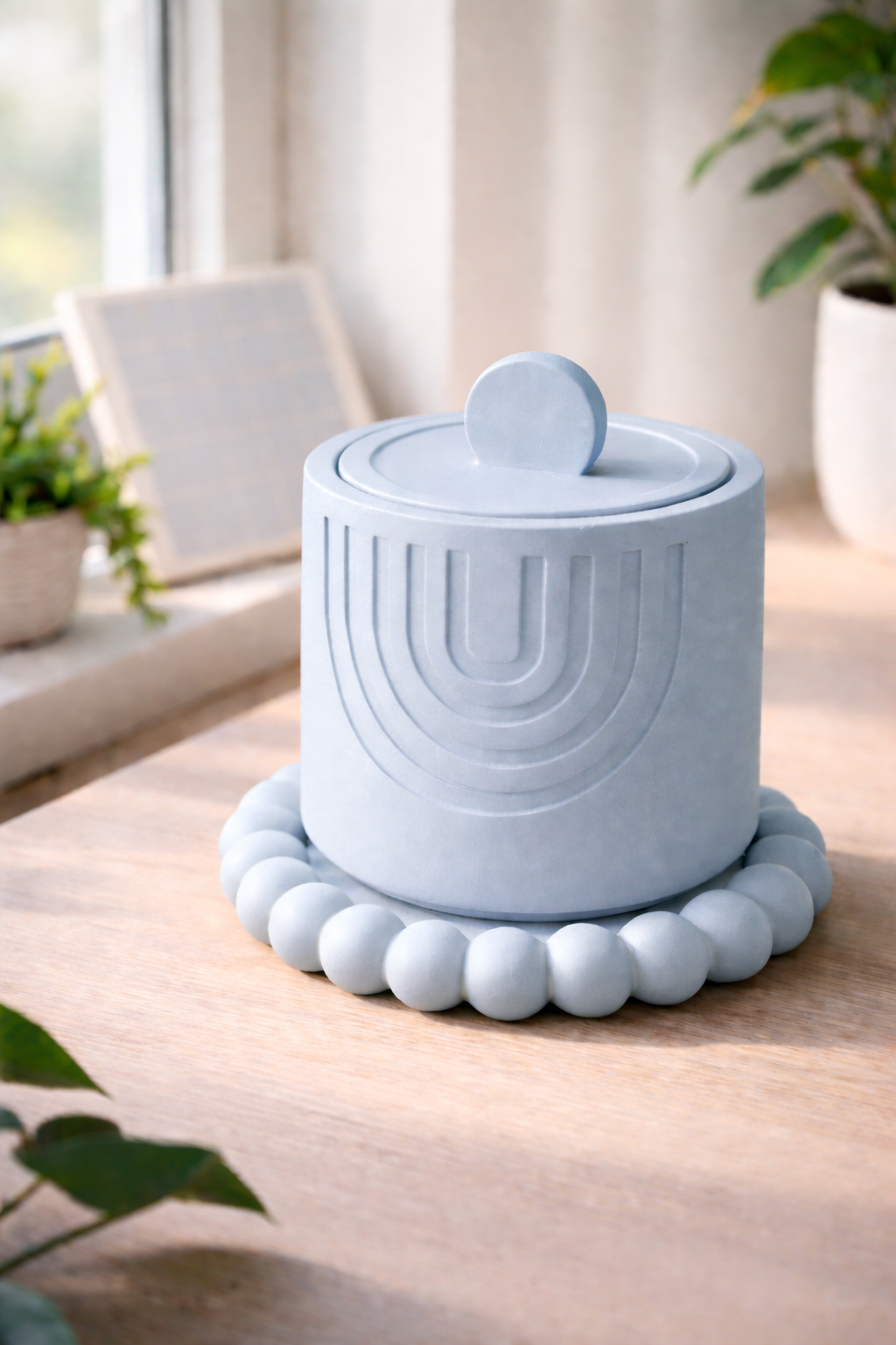 HOT DEAL 2 pcs Home Decor quality Storage Dish+ lid +Small round bubble tray -a luxurious touch to your interior setting, can be used for storing you jewelry.