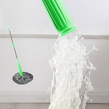 New Upgrade 144cm Pocket Wringing Mop – Extra Long Handle, Efficient Squeeze System, and Super Absorbent Mop Head for Home & Commercial Cleaning