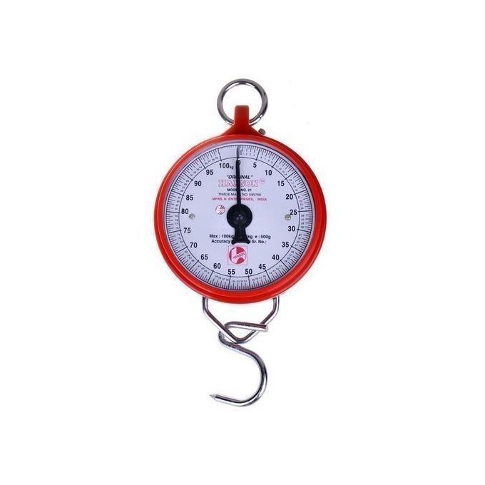Round Spring Balance Maximum Weight HANSON HANGING 200KG🦋heavy duty portable hanging scale can be used for weighing your luggage or any item with a maximum weight of (200kg)