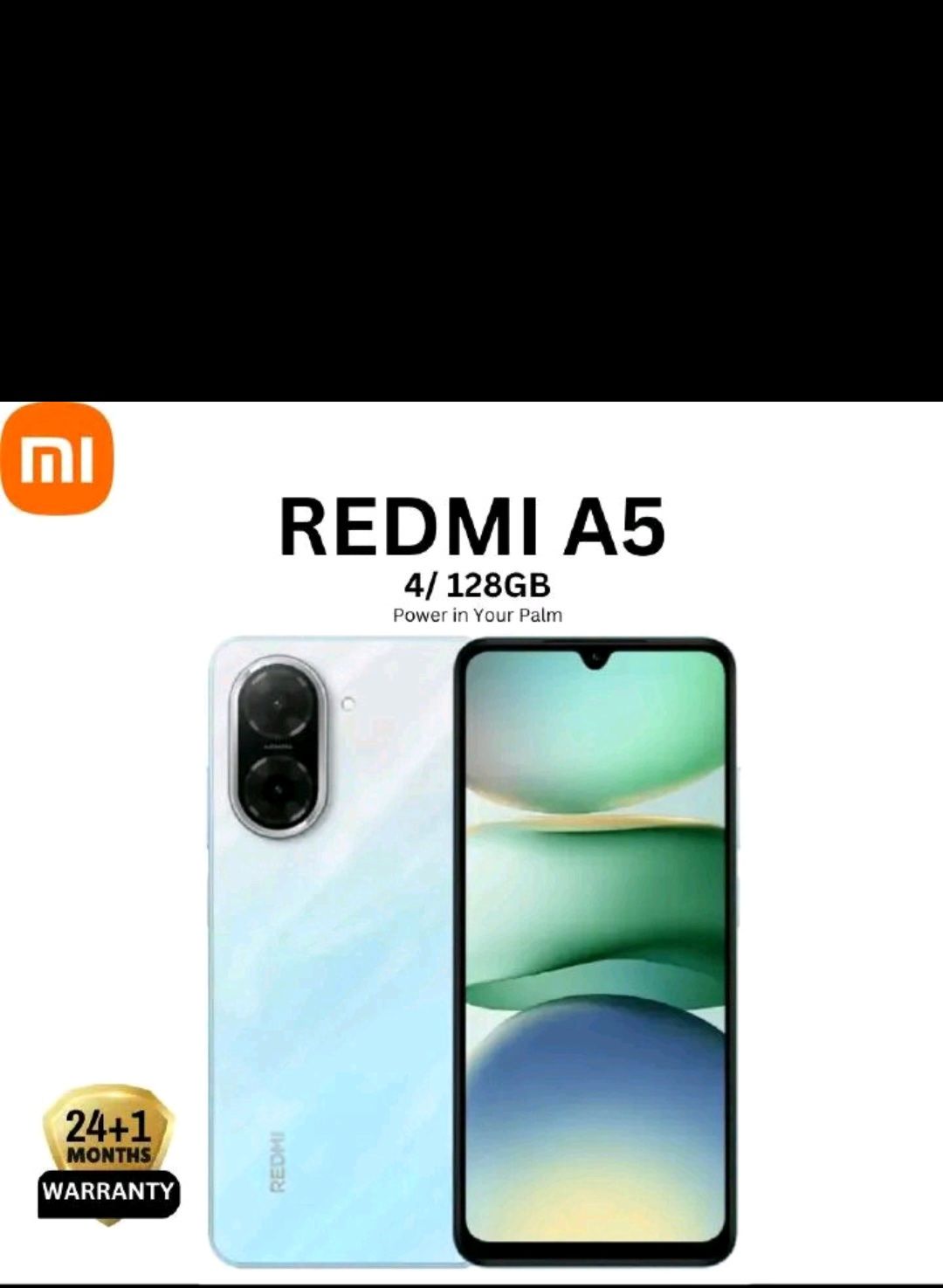 Redmi A5  Display 6.88" 4GB + 128GB Dual SIM 32MP main camera 8MP front camera 5200mAh battery Side fingerprint sensor USB Type-C Phones SmartPhone