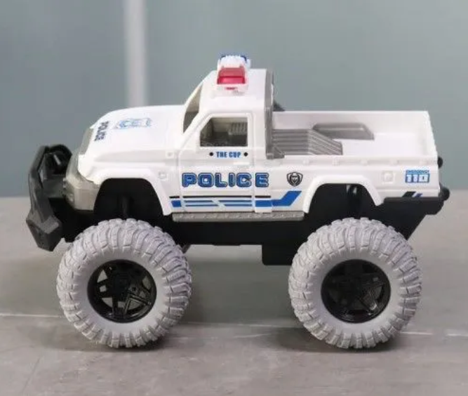 Toy Police Vehicles for Kids Truck with Big Wheel Police Car Toy Monster Truck Toys for kids