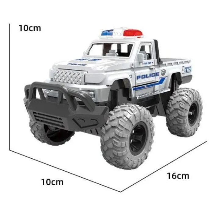 Toy Police Vehicles for Kids Truck with Big Wheel Police Car Toy Monster Truck Toys for kids