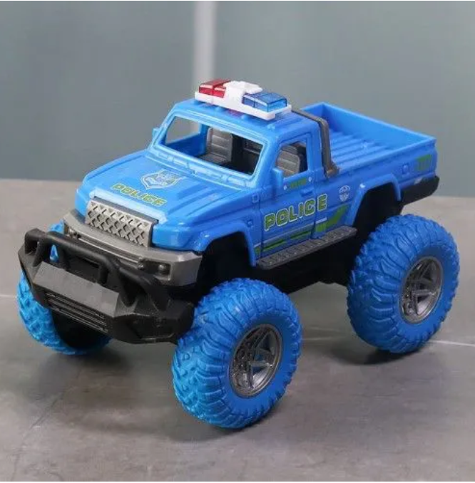 Toy Police Vehicles for Kids Truck with Big Wheel Police Car Toy Monster Truck Toys for kids