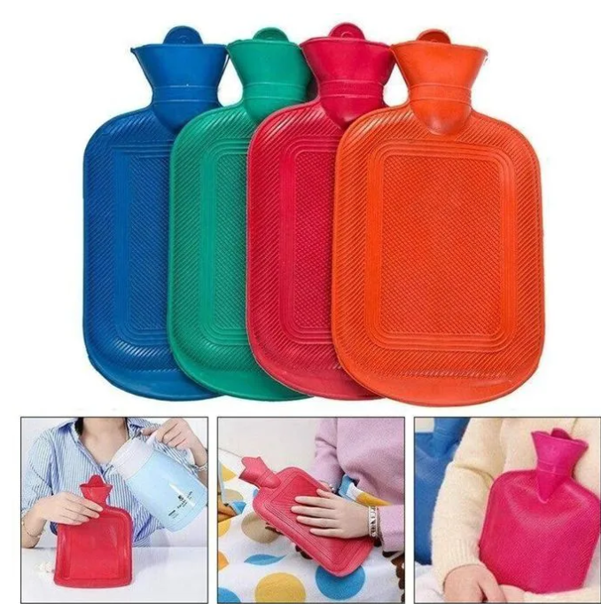 Silicone Hot water Bag Bottle Capacity 2 Litres, can handle heat up to 80 degrees Celsius