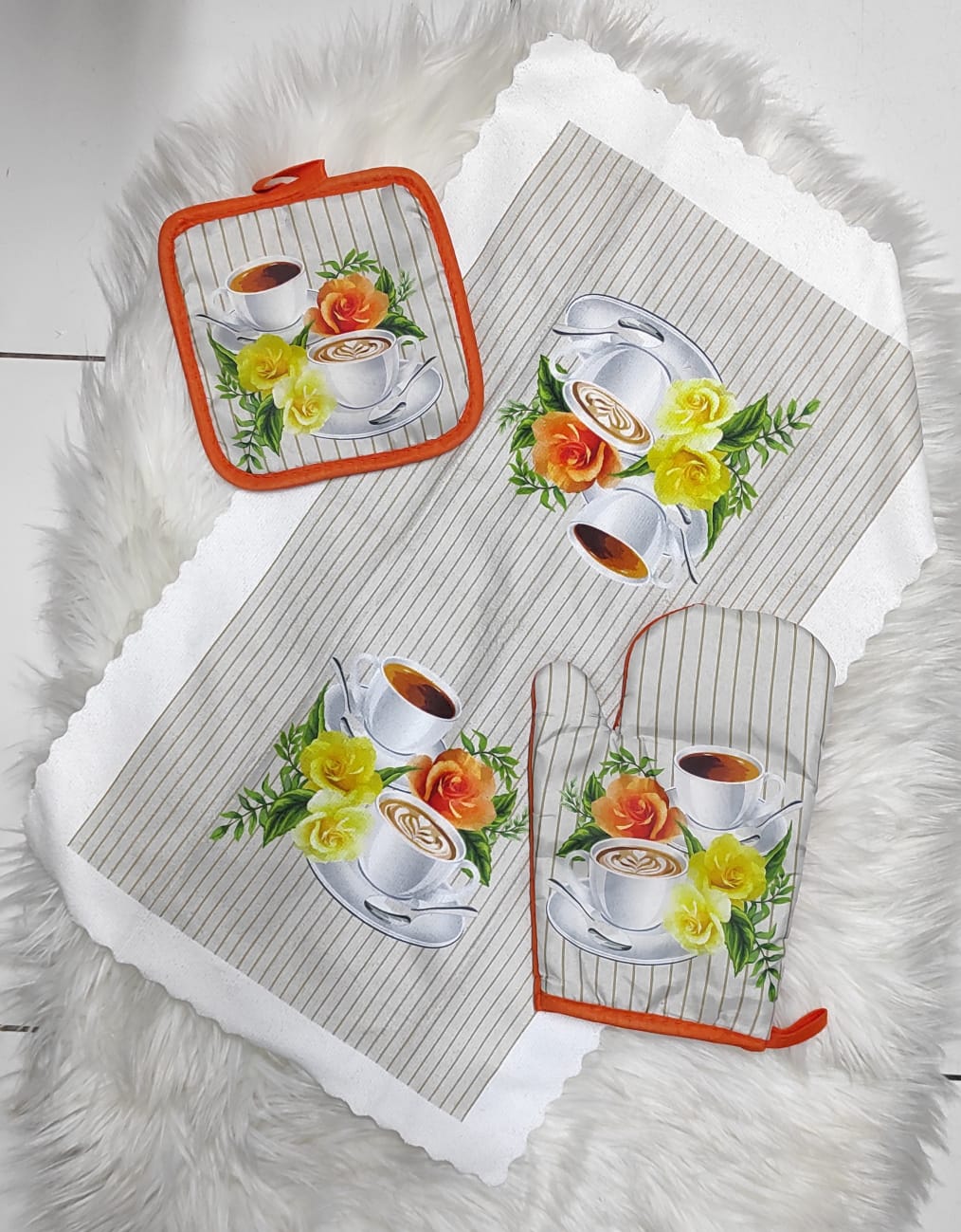 3piece Kitchen glove set, Potholders Pad, pot rest and Stove Oven Gloves Set Mitts, kitchen mitten set, kitchen sufuria holder set, Heat Resistant Thermal Anti-heat Take Hot Pot Cooking Baking Gloves