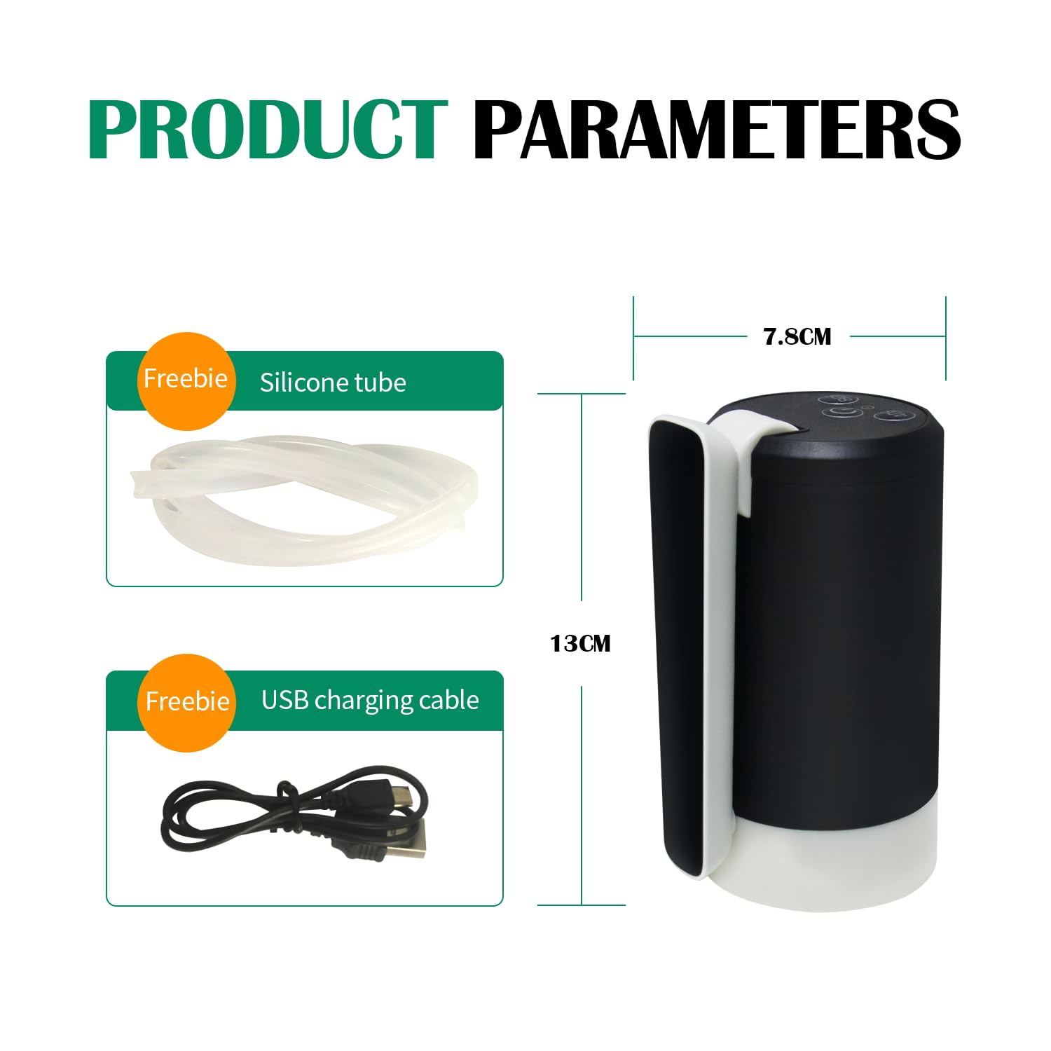 Rechargeable Foldable Spout Automatic Water Dispenser – Portable & Easy-to-Use
This automatic water dispenser makes it easy to pour water from large bottles with just one touch