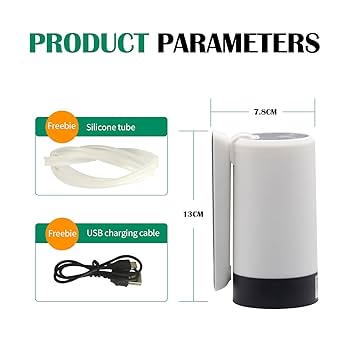 Rechargeable Foldable Spout Automatic Water Dispenser – Portable & Easy-to-Use
This automatic water dispenser makes it easy to pour water from large bottles with just one touch