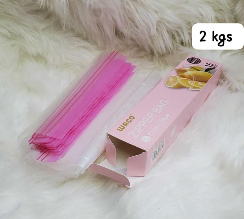 Reusable Silicone Ziplock Fridge Bags – Eco-Friendly Food Storage, Capacity: 1litre (25 pieces )/Capacity: 2 litres (15 pieces) to Store food safely and keep it fresh for longer!