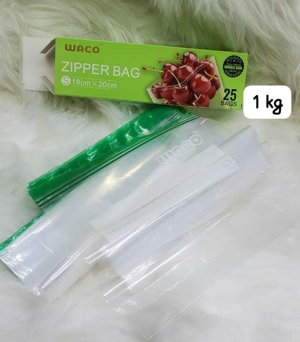 Reusable Silicone Ziplock Fridge Bags – Eco-Friendly Food Storage, Capacity: 1litre (25 pieces )/Capacity: 2 litres (15 pieces) to Store food safely and keep it fresh for longer!