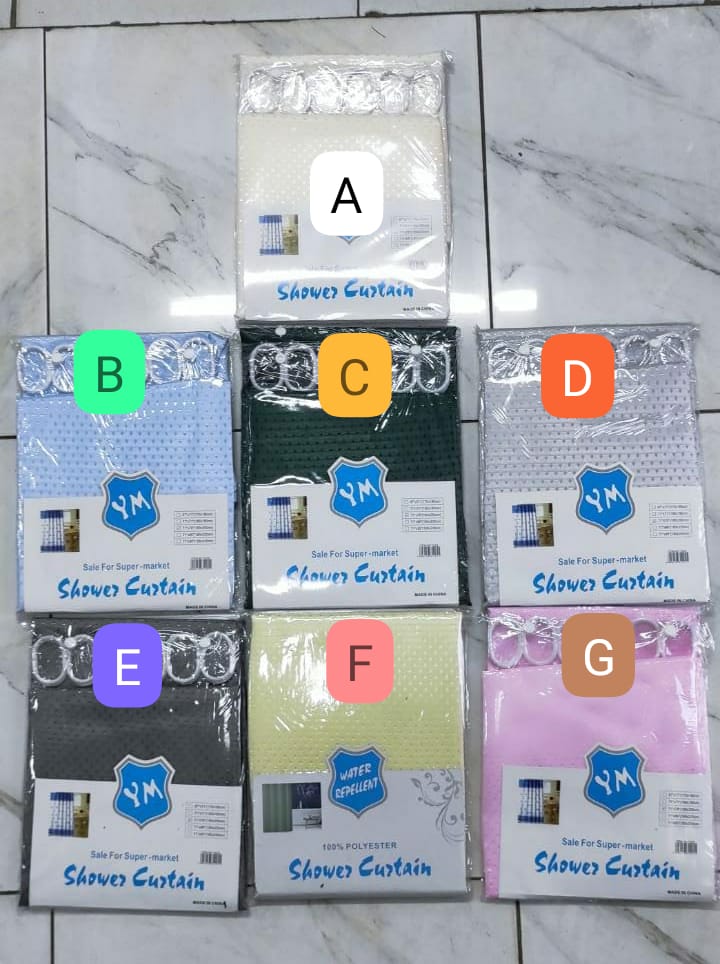 Waterproof Heavy Fabric Shower Curtain with 12 Hooks – Modern Diamond Design (180x200cm), 100% polyester heavy fabric shower curtain combines waterproof protection with a modern diamond design.