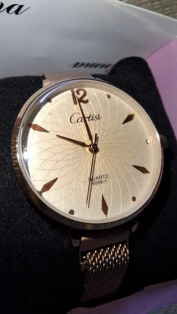 Cute Magnetic Ladies Watch Stainless Steel Mesh Strap, Mechanical Wristwatch, Elegant Fashion Watch for Women