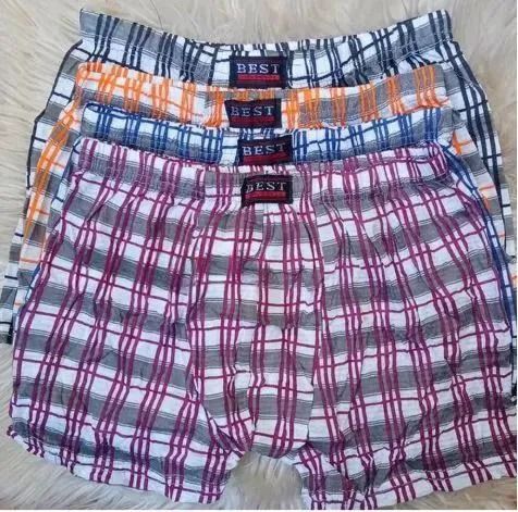 Boxers 6pcs mixed assorted colors, light cotton fabric waist 28-32 inches 28-32 inches, ASSORTED COLOR