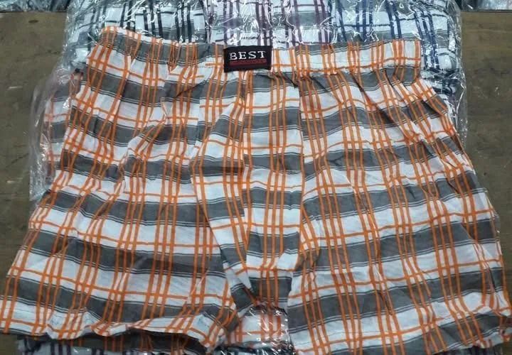Boxers 6pcs mixed assorted colors, light cotton fabric waist 28-32 inches 28-32 inches, ASSORTED COLOR
