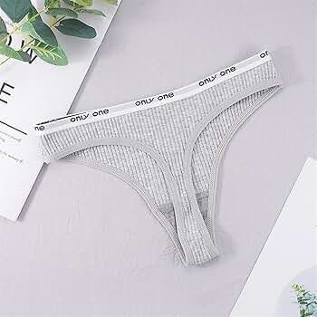3PCs Only one Pure Cotton Thong Women Panties Ladies Panty(Hips 36-41inc)#6001