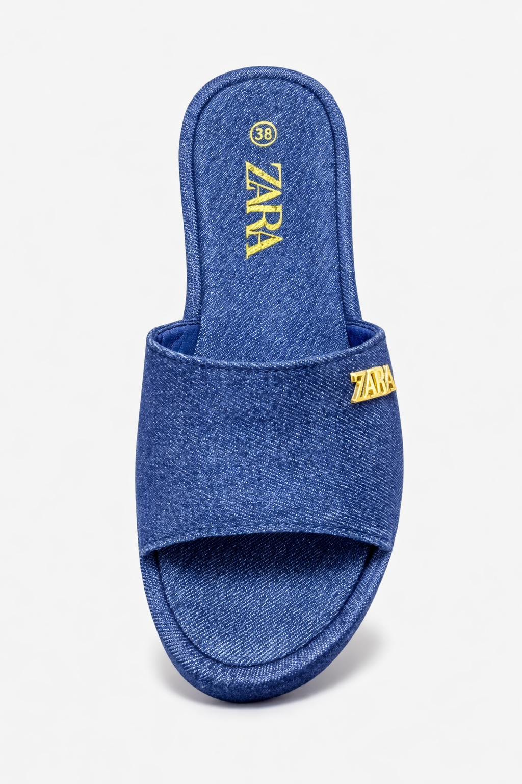 Women’s Denim Strap Wedge Sandals Trendy Platform Slip-On Summer Heels | Zara