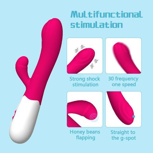 30 Mode Vibrator Massager Female Womens Upgraded Vibrator Powerful G Spot Silicone Dildo Powerful Quiet Vagina Clit Stimulator 2 Motors Best Seller Adult Sex Toys Gift for Girlfriend Wife