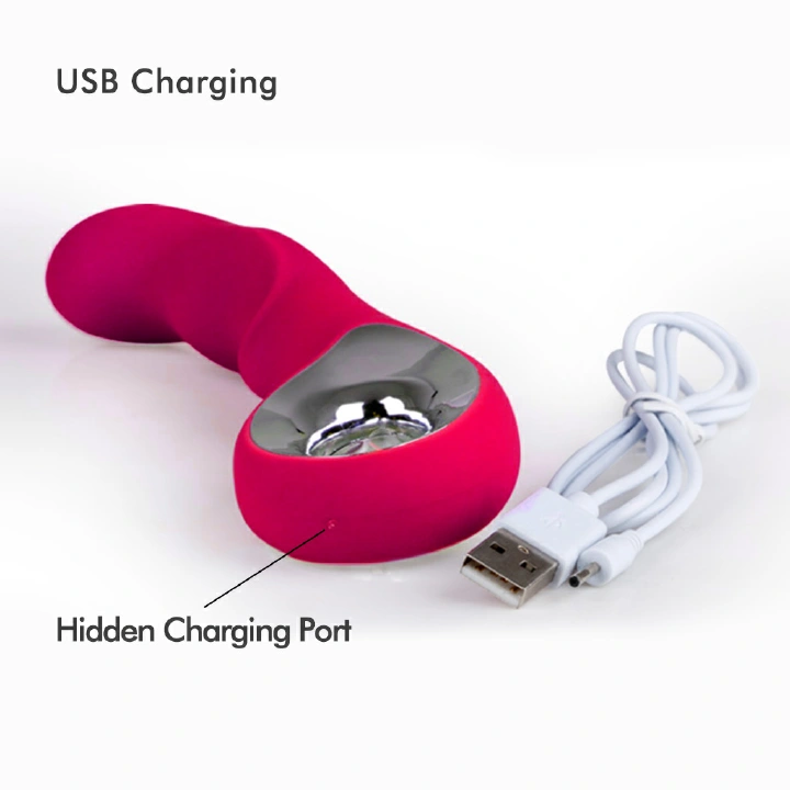 Women G-Spot Vibrator USB Rechargeable Wand Discreet Dildo Handhold Clit Vagin Massager Sex Toy Adult Gift For Ladies Girlfriend Wife