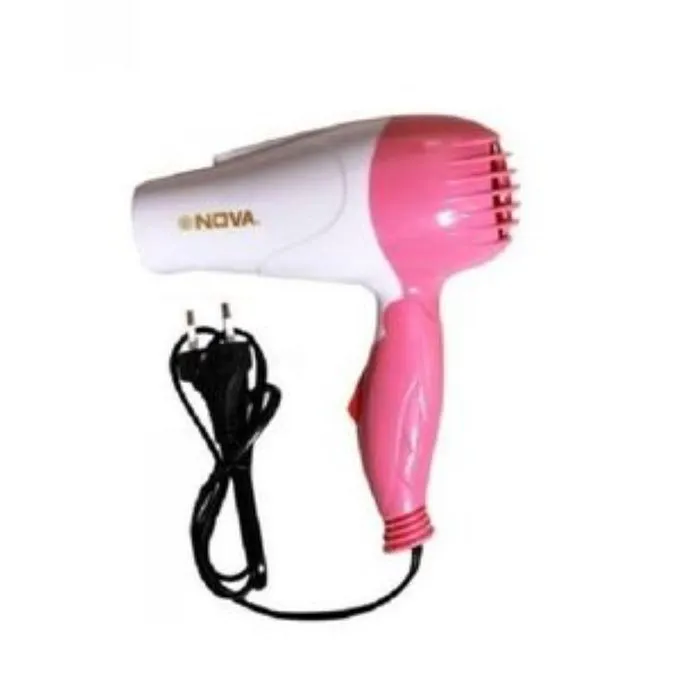 Fashionable Foldable hand hair dryer with 2-in-1 straightener and curler，beautiful and the king of high cost performance