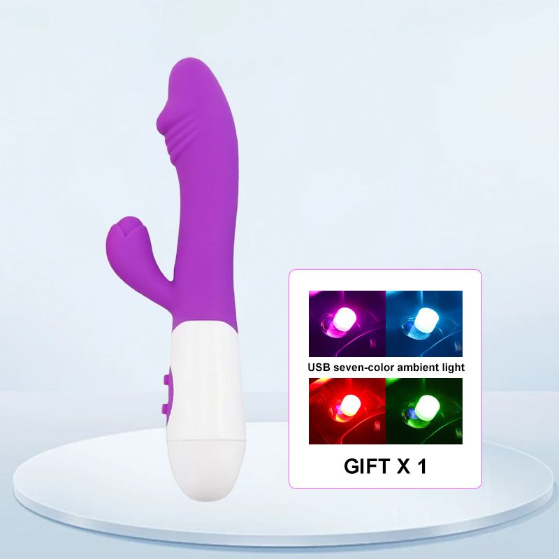 30 Mode Vibrator Massager Female Womens Upgraded Vibrator Powerful G Spot Silicone Dildo Powerful Quiet Vagina Clit Stimulator 2 Motors Best Seller Adult Sex Toys Gift for Girlfriend Wife