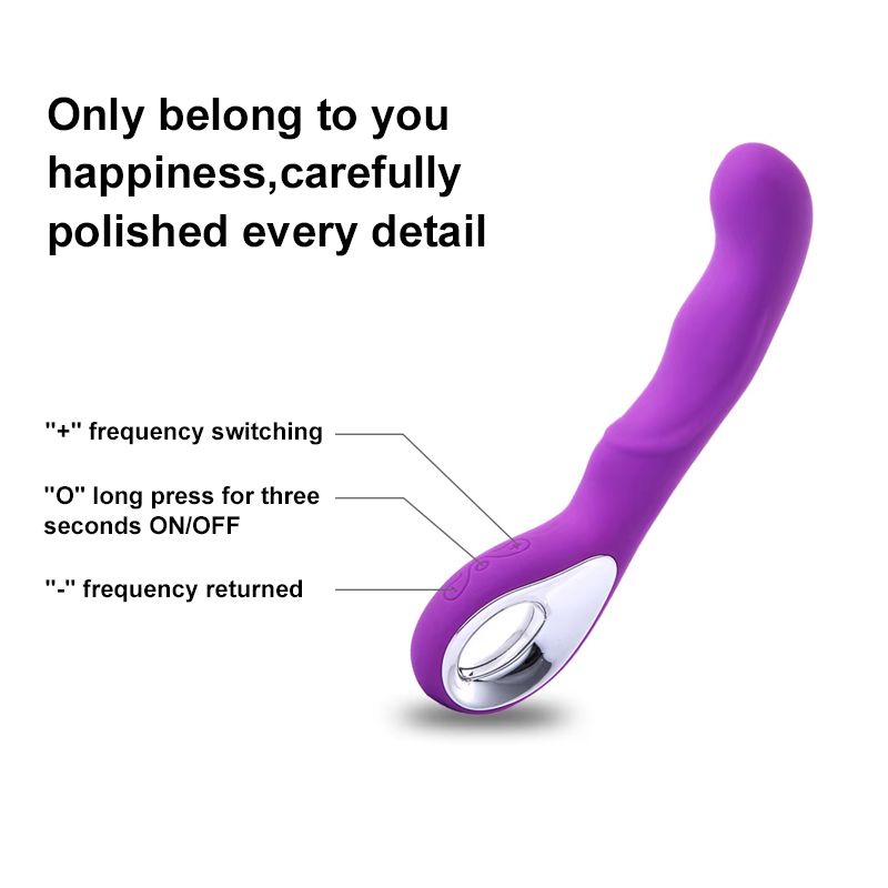 Women G-Spot Vibrator USB Rechargeable Wand Discreet Dildo Handhold Clit Vagin Massager Sex Toy Adult Gift For Ladies Girlfriend Wife