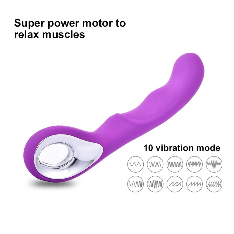 Women G-Spot Vibrator USB Rechargeable Wand Discreet Dildo Handhold Clit Vagin Massager Sex Toy Adult Gift For Ladies Girlfriend Wife