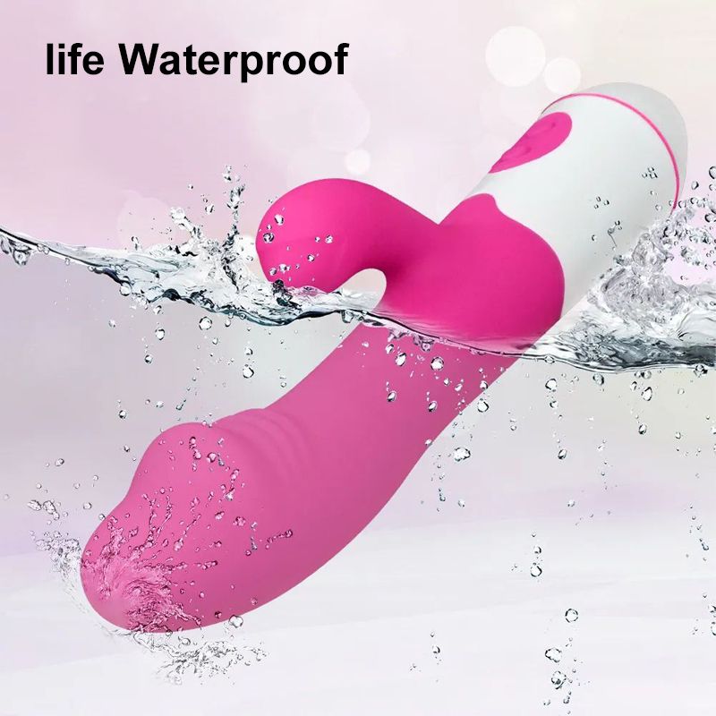 30 Mode Vibrator Massager Female Womens Upgraded Vibrator Powerful G Spot Silicone Dildo Powerful Quiet Vagina Clit Stimulator 2 Motors Best Seller Adult Sex Toys Gift for Girlfriend Wife