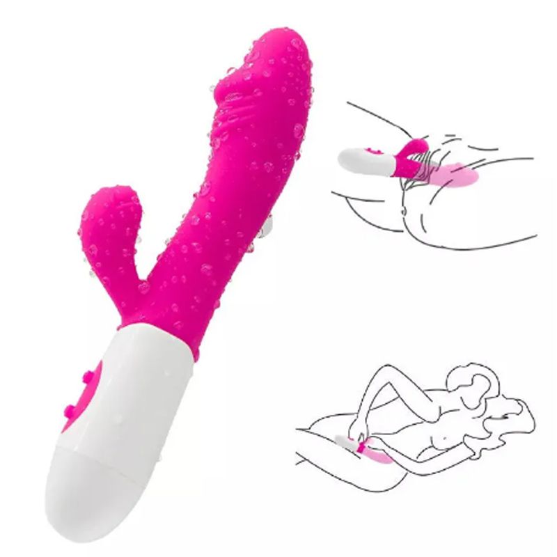 30 Mode Vibrator Massager Female Womens Upgraded Vibrator Powerful G Spot Silicone Dildo Powerful Quiet Vagina Clit Stimulator 2 Motors Best Seller Adult Sex Toys Gift for Girlfriend Wife