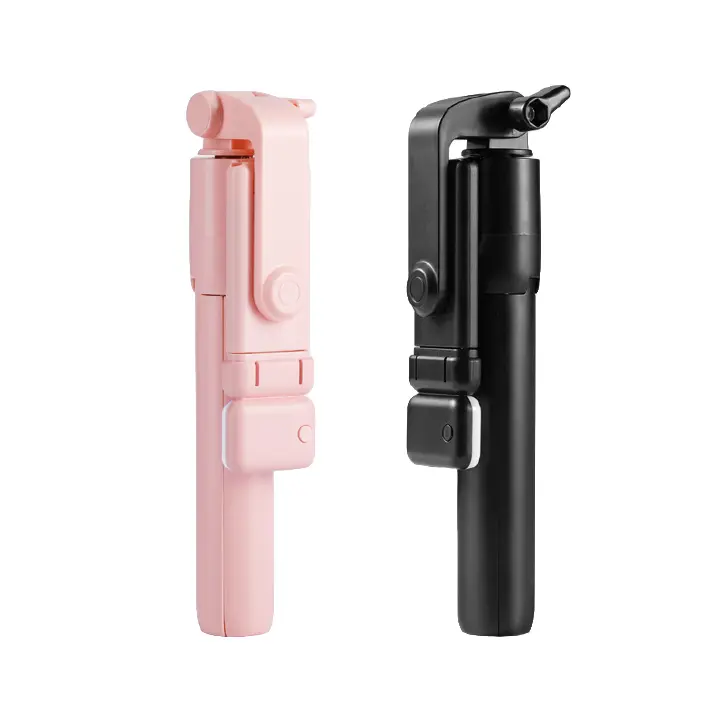 Extended Black Bluetooth selfie stick 3in1 phones tripod stand fill light telescopic selfie stick wireless remote control tripod Bluetooth live streaming mobile phone stands
