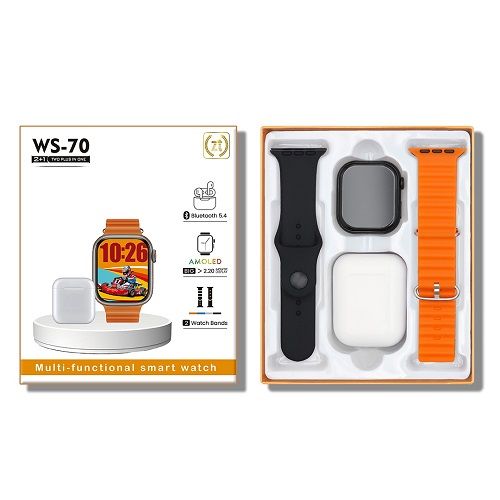 2.09''Inch C90Pro Smart Watch Dual Band 2-In-1 With Bluetooth Headset