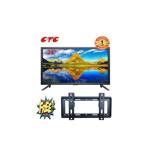 CTC 24 INCH LED DIGITAL TV -USB HDMI Inbuilt Decoder + Wall Mount