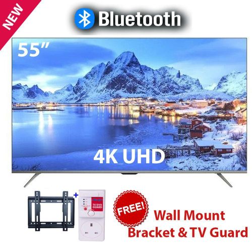 SOLARMAX 55" Ultra HD 4K Smart Android Television, Bluetooth, Wi-Fi, Inbuilt Decoder+FREE WALL BRACKET+TV GUARD