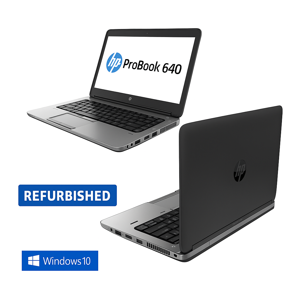 HP ProBook 640 G1 – Intel Core i5 | 8GB RAM | 500GB HDD | 14" HD Display | Windows 10 Pro