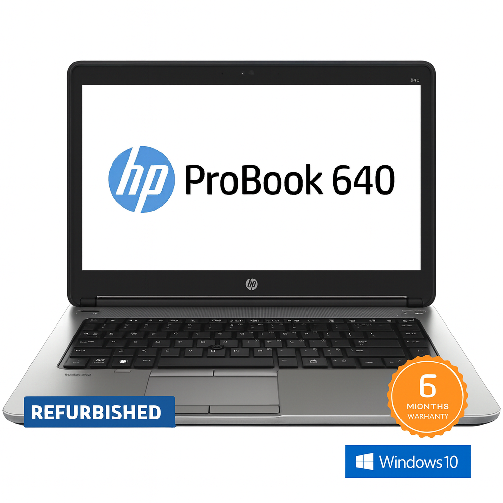HP ProBook 640 G1 – Intel Core i5 | 8GB RAM | 500GB HDD | 14" HD Display | Windows 10 Pro