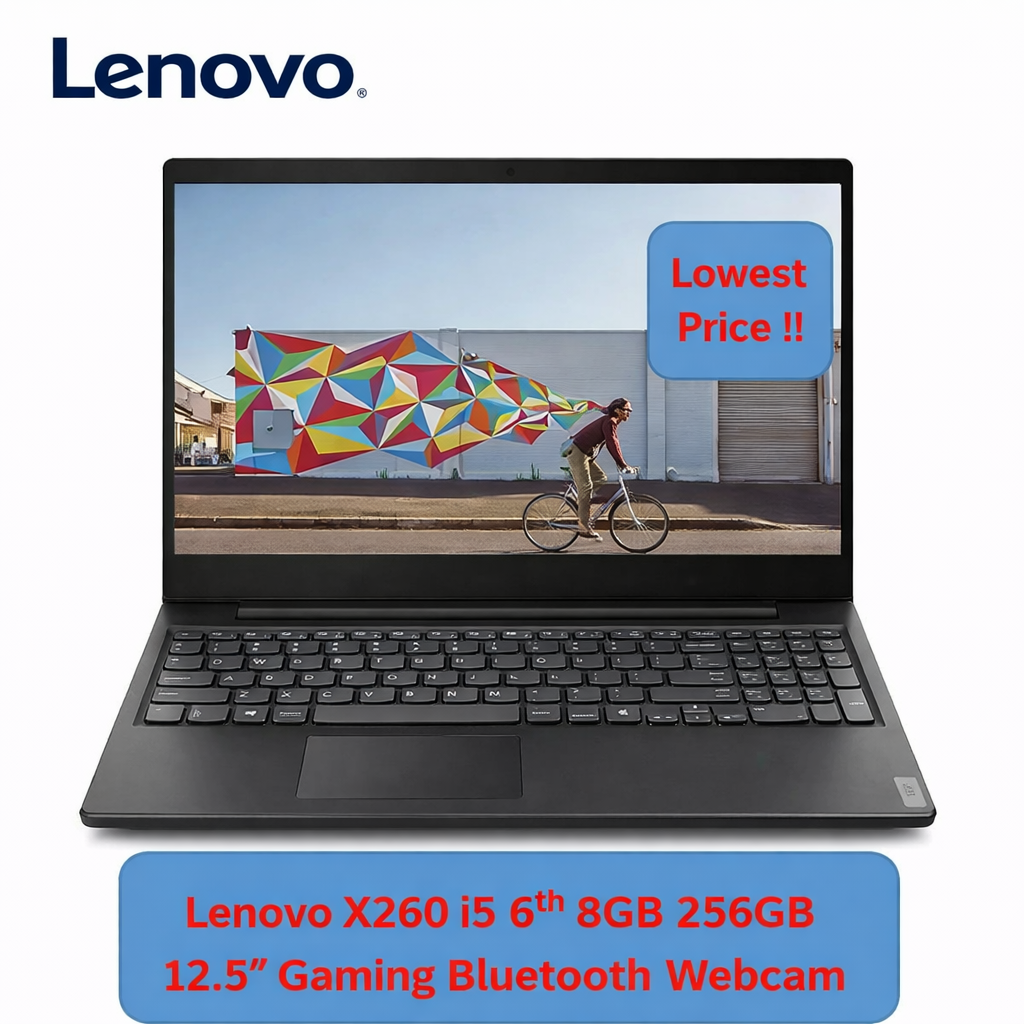 Lenovo X260 Core i5 Laptop - 8GB RAM, 256GB SSD (Refurbished)