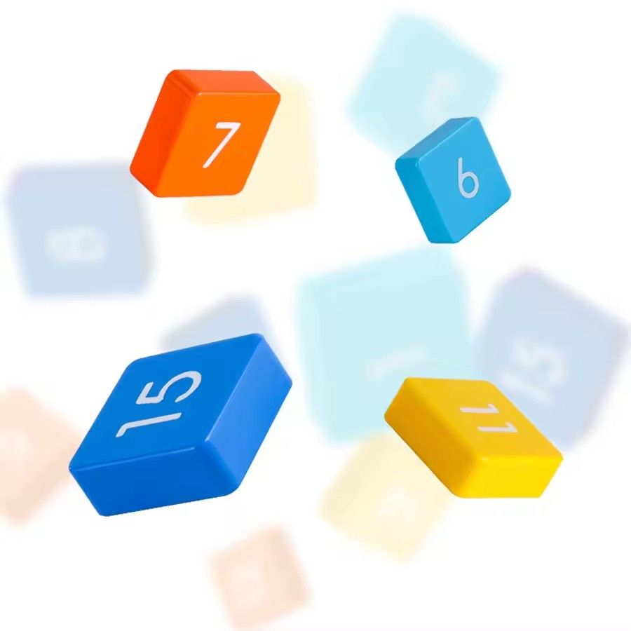 QiYi Number Klotski 4x4 Macaron Magnetic Sliding Block Educational Toy Puzzle Toys for Kids Gifts