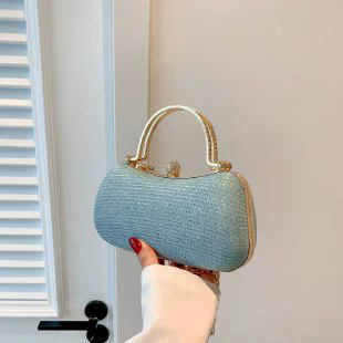 Ladies' Luxury Banquet Bag Sparkling Chain One Shoulder Crossbody Bags Temperament Versatile Party Evening Handbag