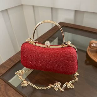 Ladies' Luxury Banquet Bag Sparkling Chain One Shoulder Crossbody Bags Temperament Versatile Party Evening Handbag