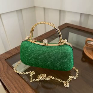 Ladies' Luxury Banquet Bag Sparkling Chain One Shoulder Crossbody Bags Temperament Versatile Party Evening Handbag